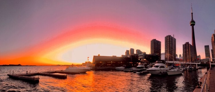 coucher de soleil Toronto